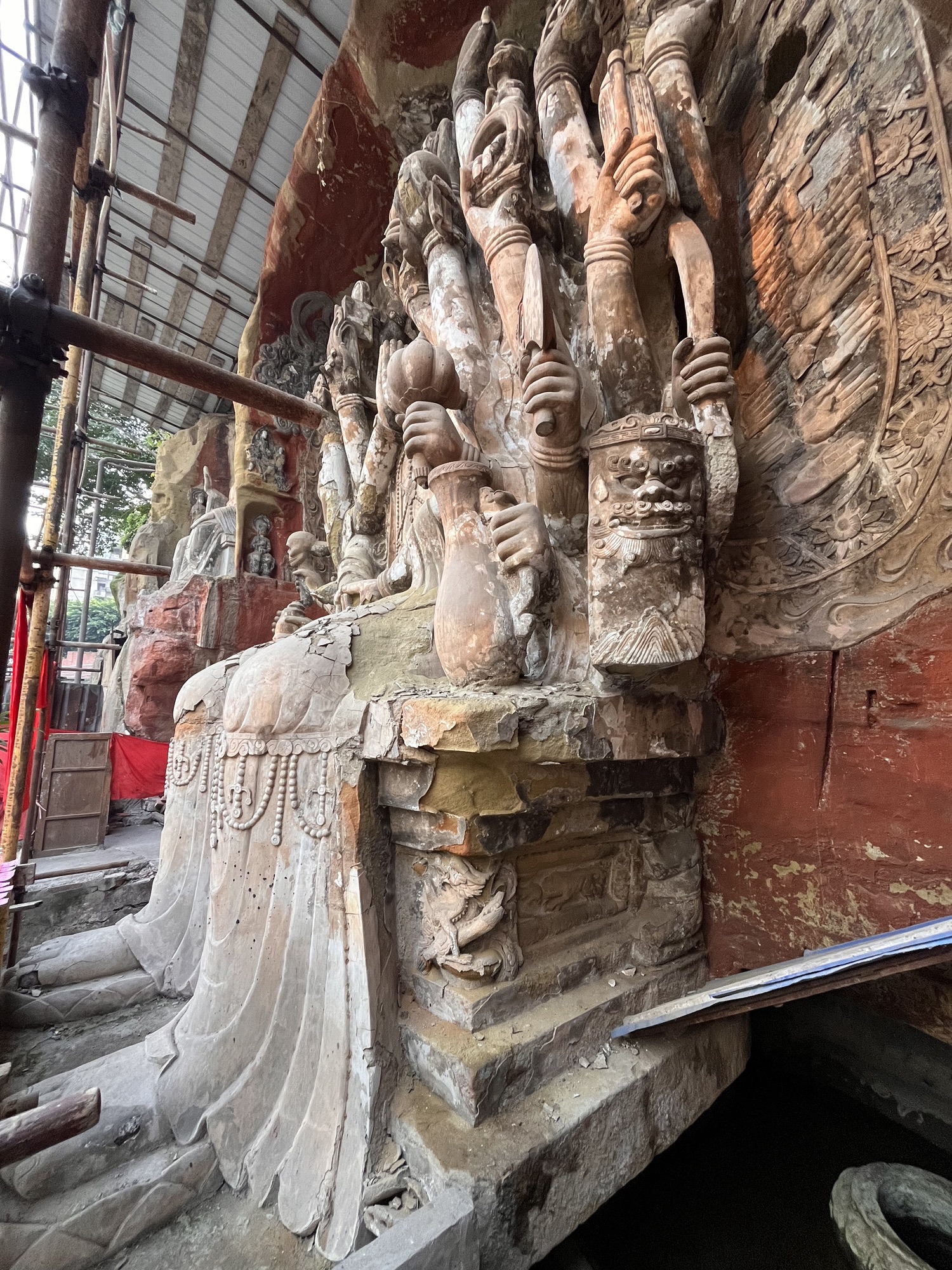 东林寺摩崖造像(装修中)旅行图片 2