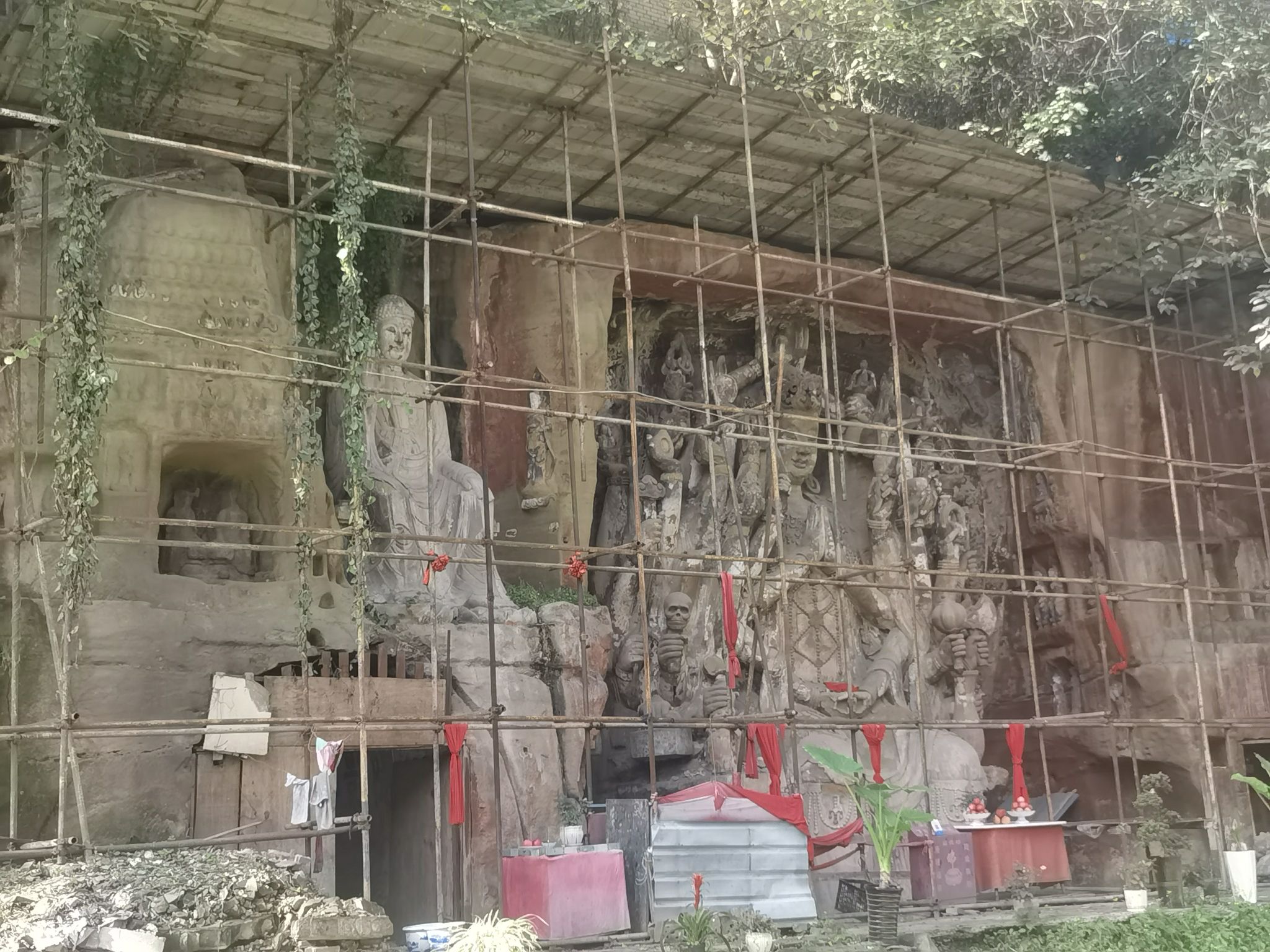东林寺摩崖造像(装修中)旅行图片 3