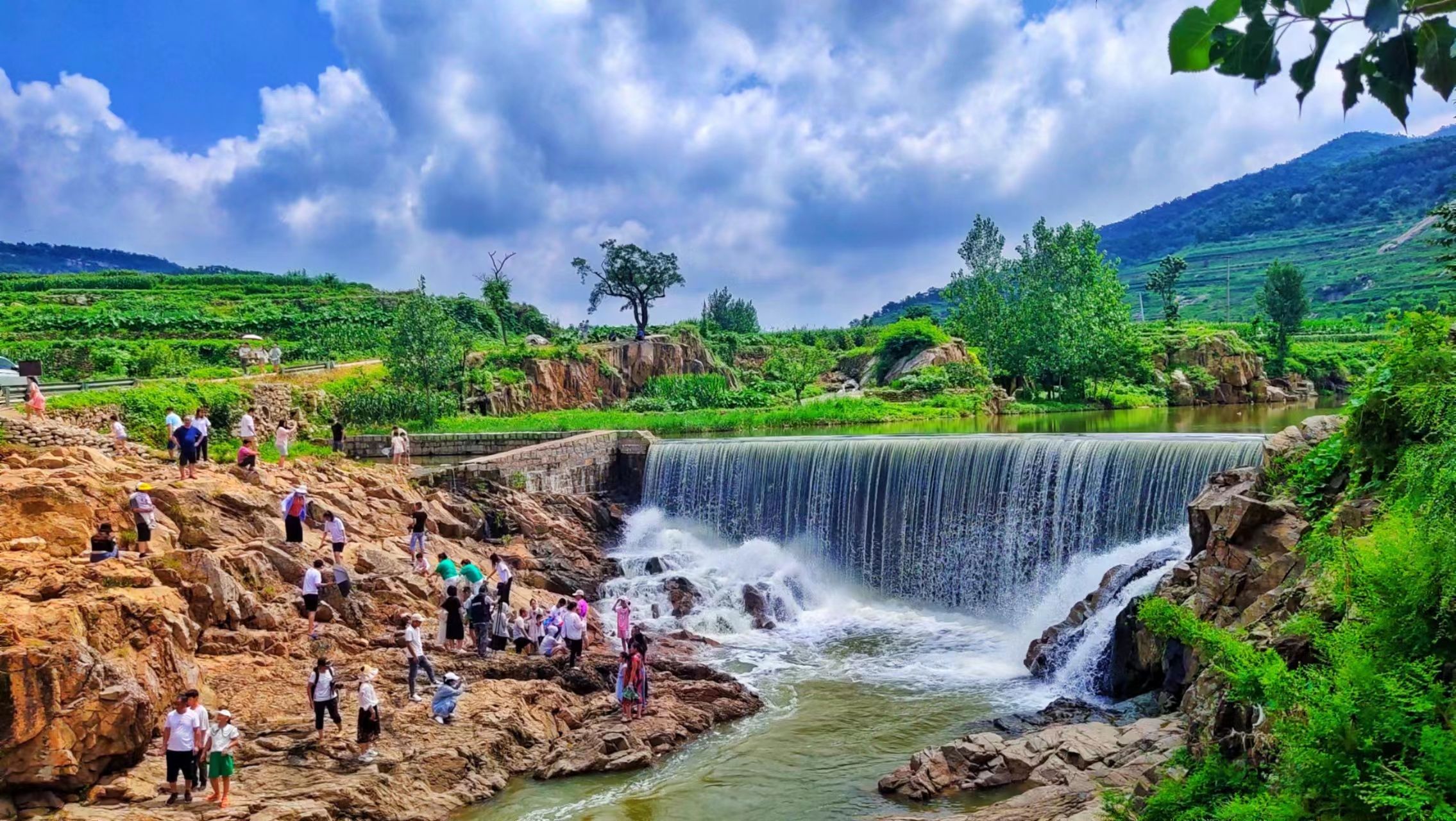 董家庄钓鱼台瀑布旅行图片 1