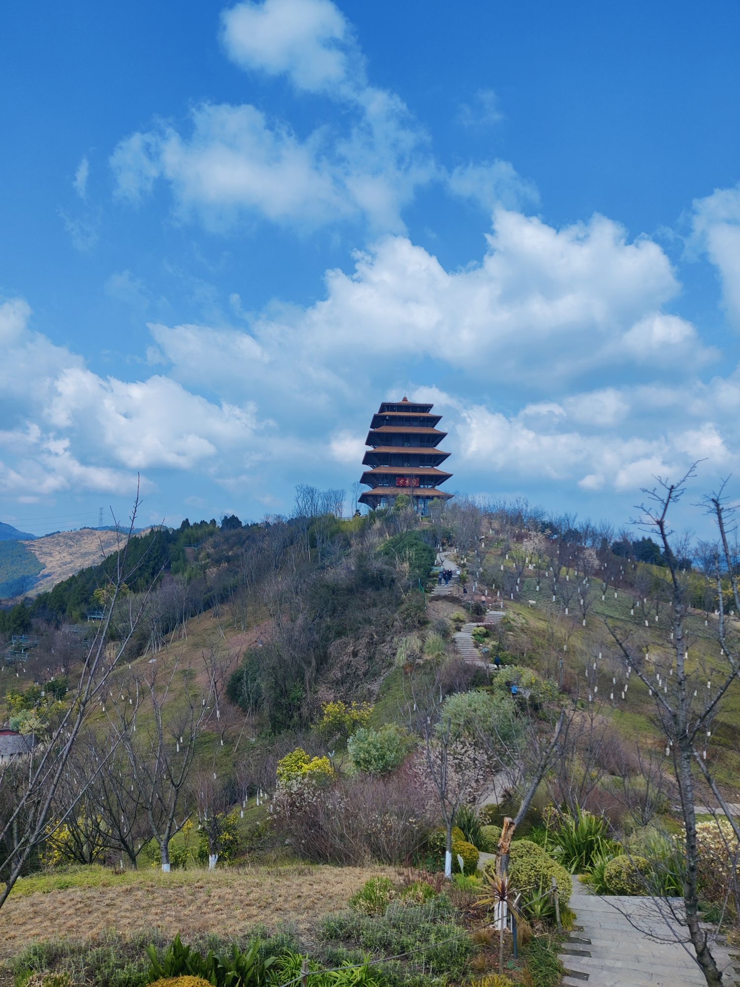 成都龙泉山丹景台旅游景区丹景阁
