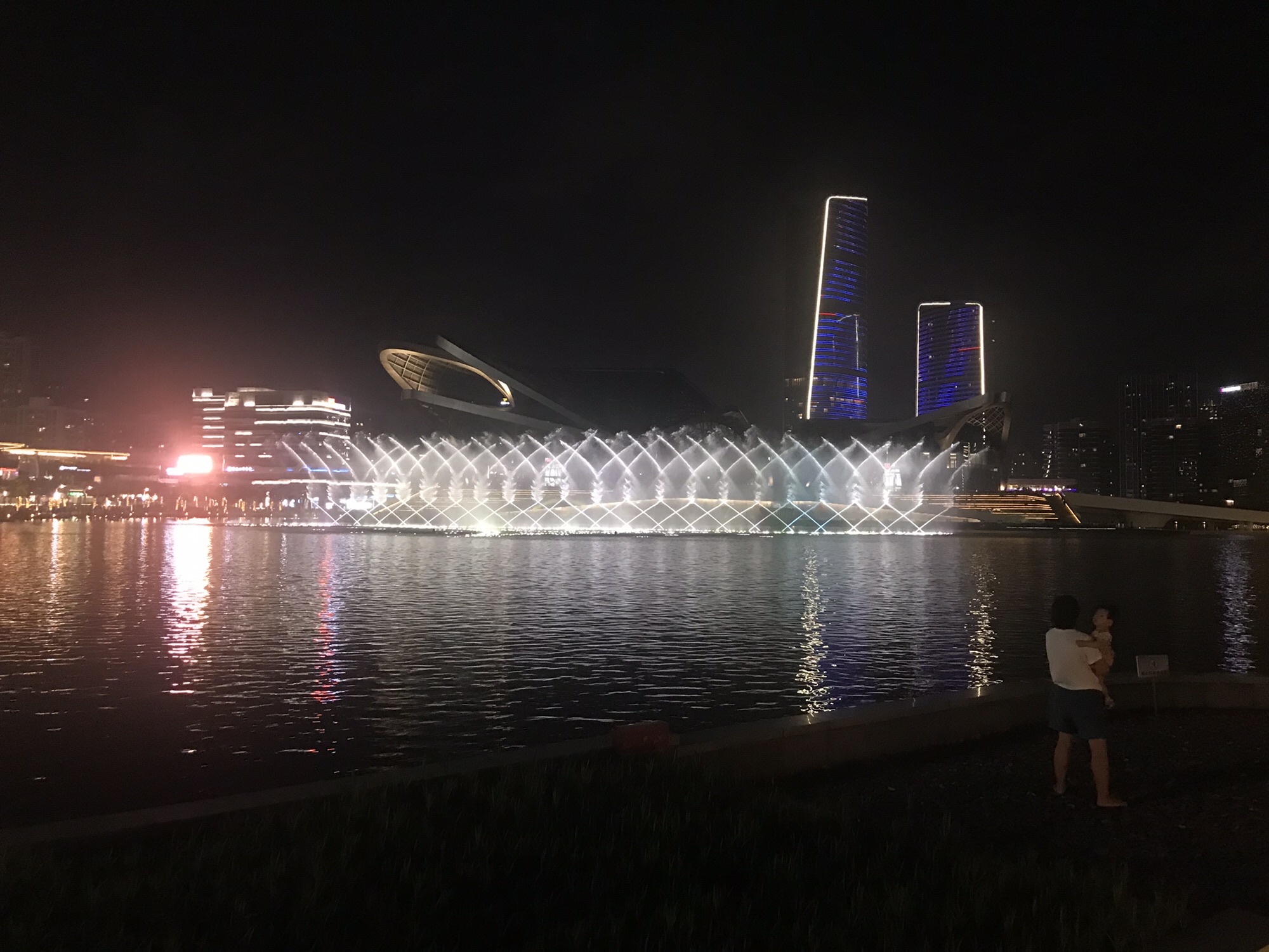 金湾区中心湖音乐激光喷泉旅行图片 2