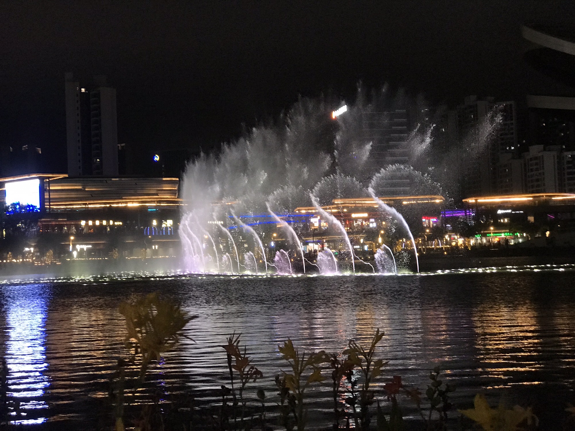 金湾区中心湖音乐激光喷泉旅行图片 2