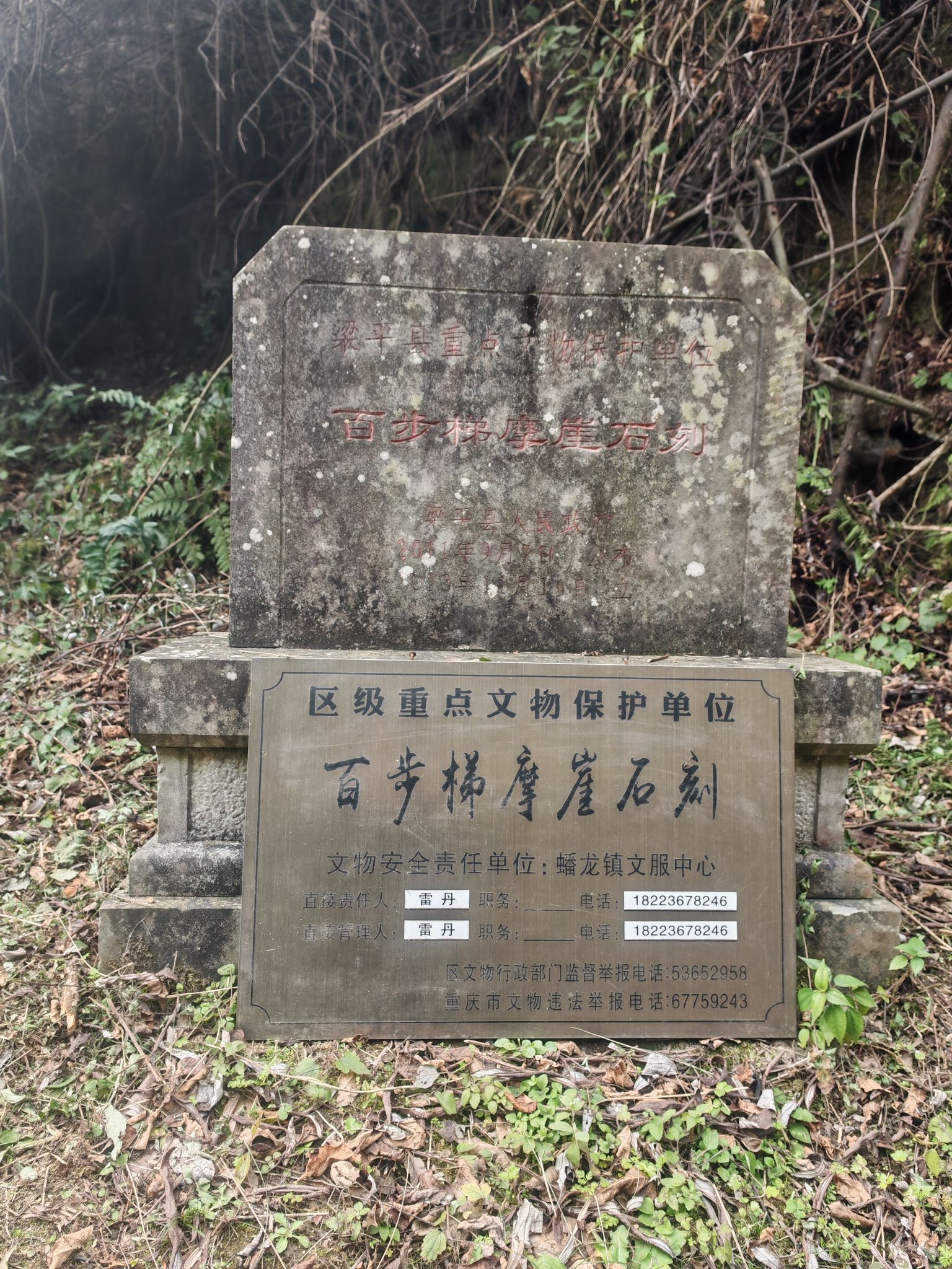 百步梯摩崖石刻旅行图片 2