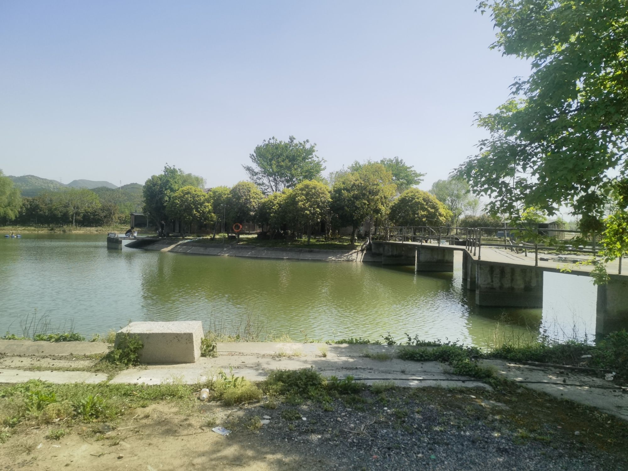 湖州小圆岛网红垂钓场