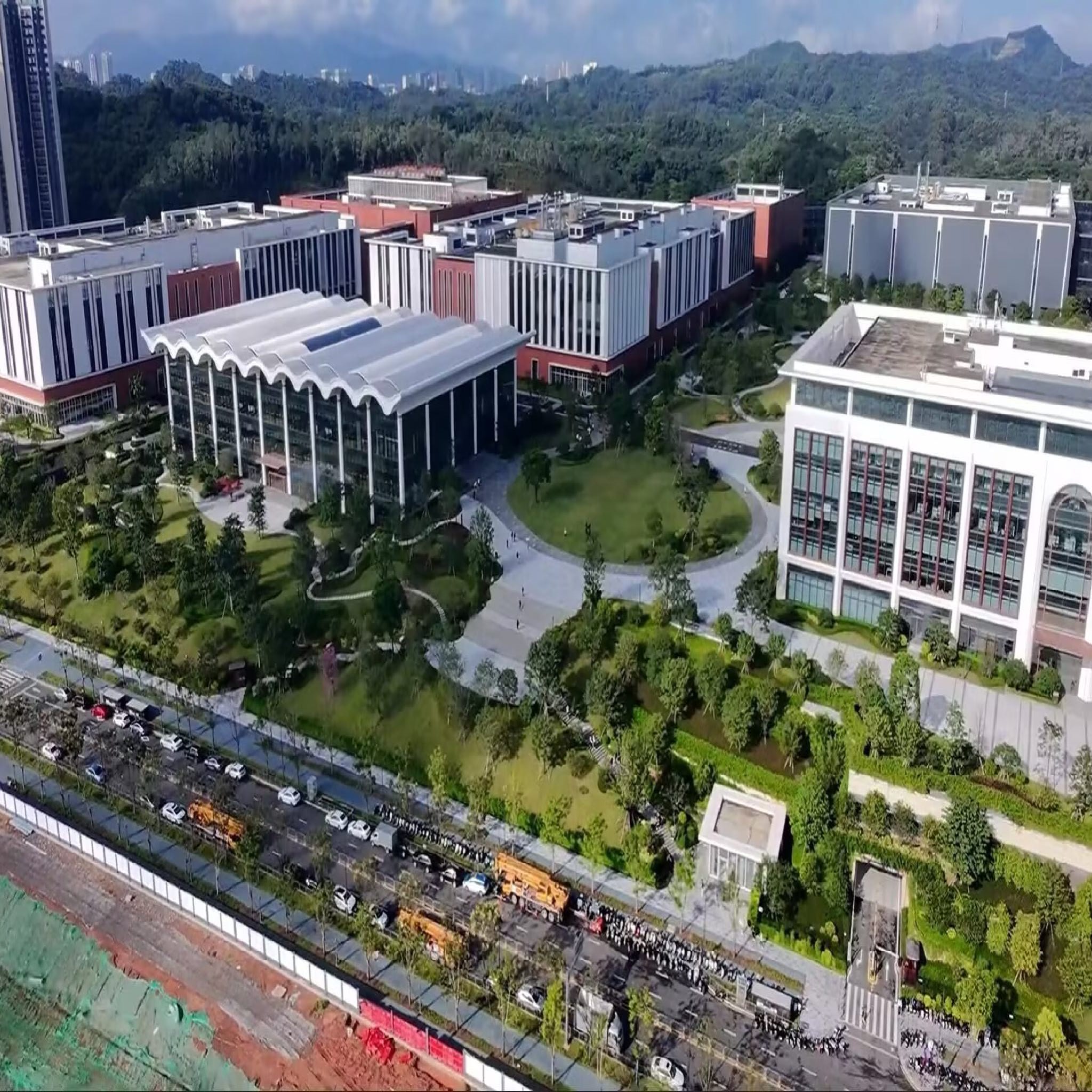 华为九华山工业园实景图