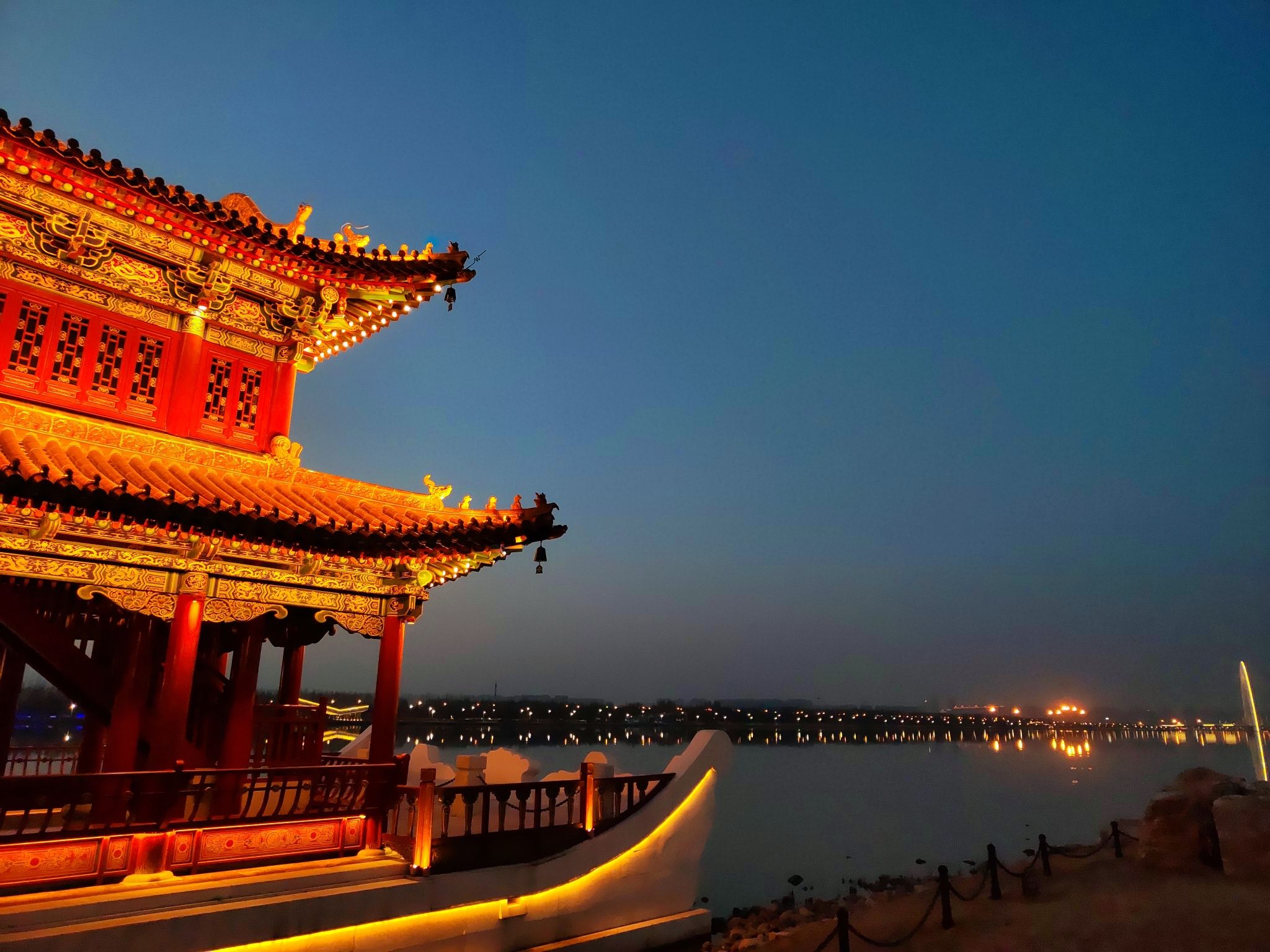 小店汾河晚渡景区旅行图片 1
