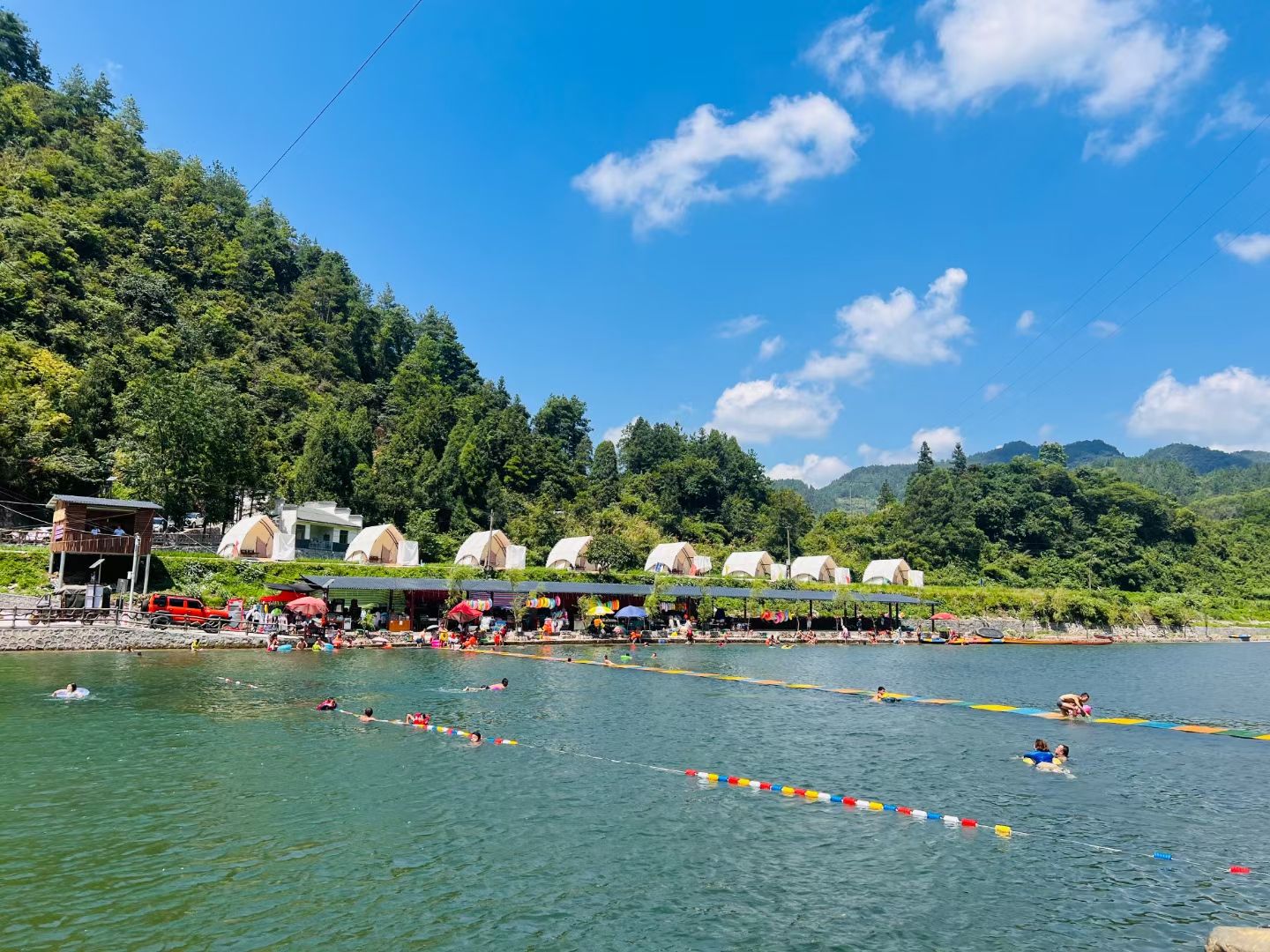 明溪口网红鱼鳞坝旅行图片 3