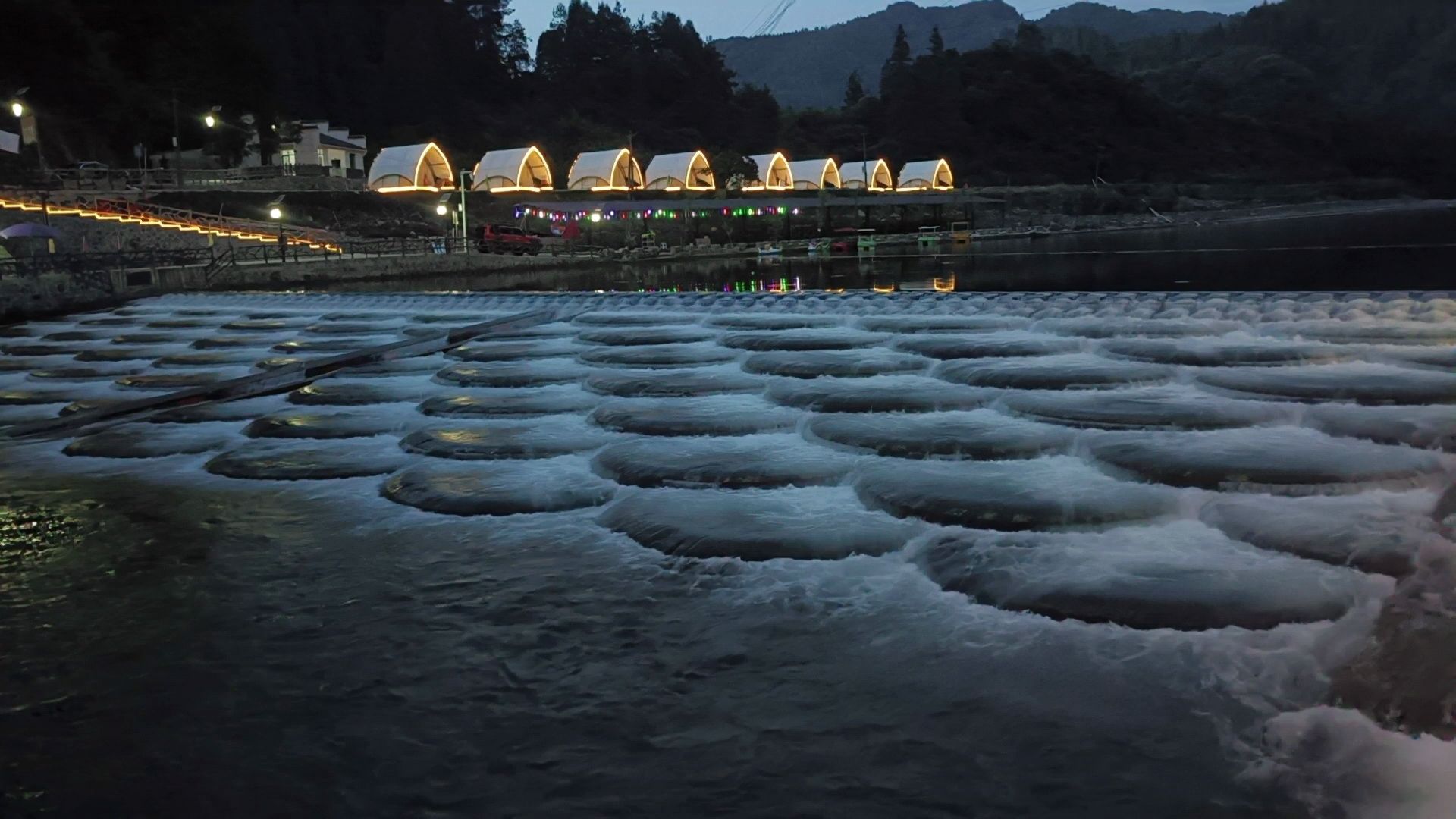 明溪口网红鱼鳞坝旅行图片 2