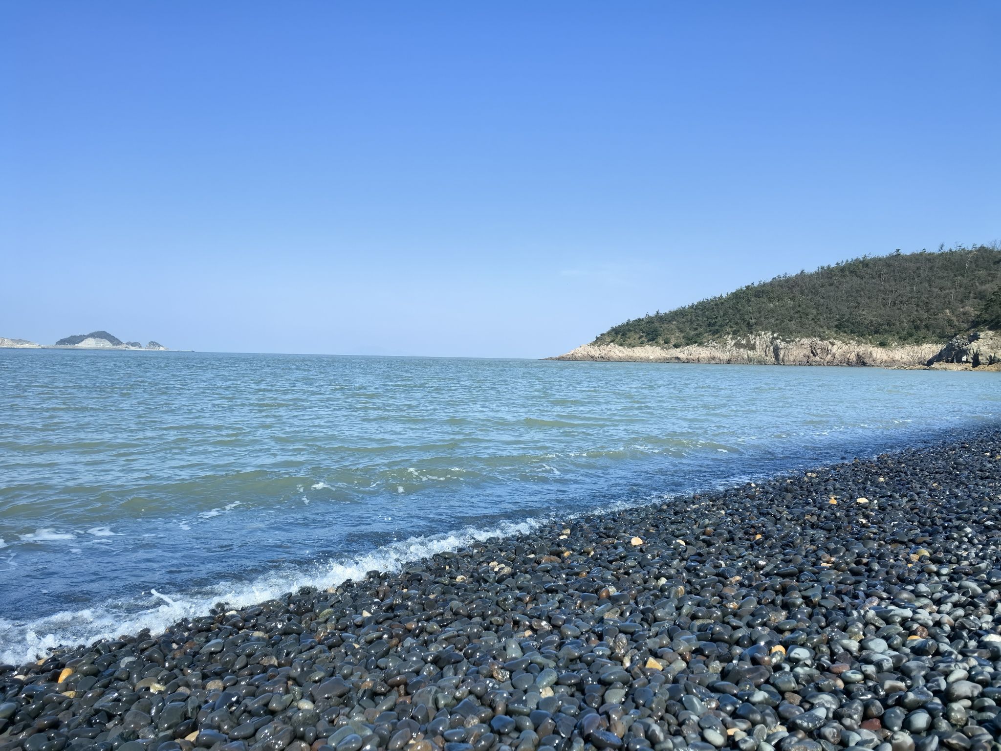日岙村后沙黑鹅卵石石滩旅行图片 1