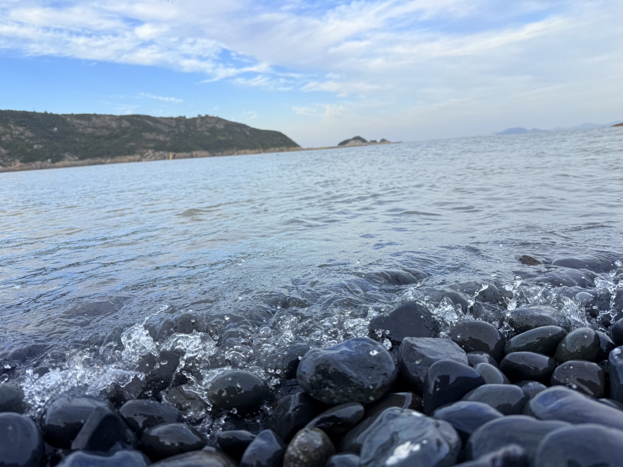 日岙村后沙黑鹅卵石石滩旅行图片 2