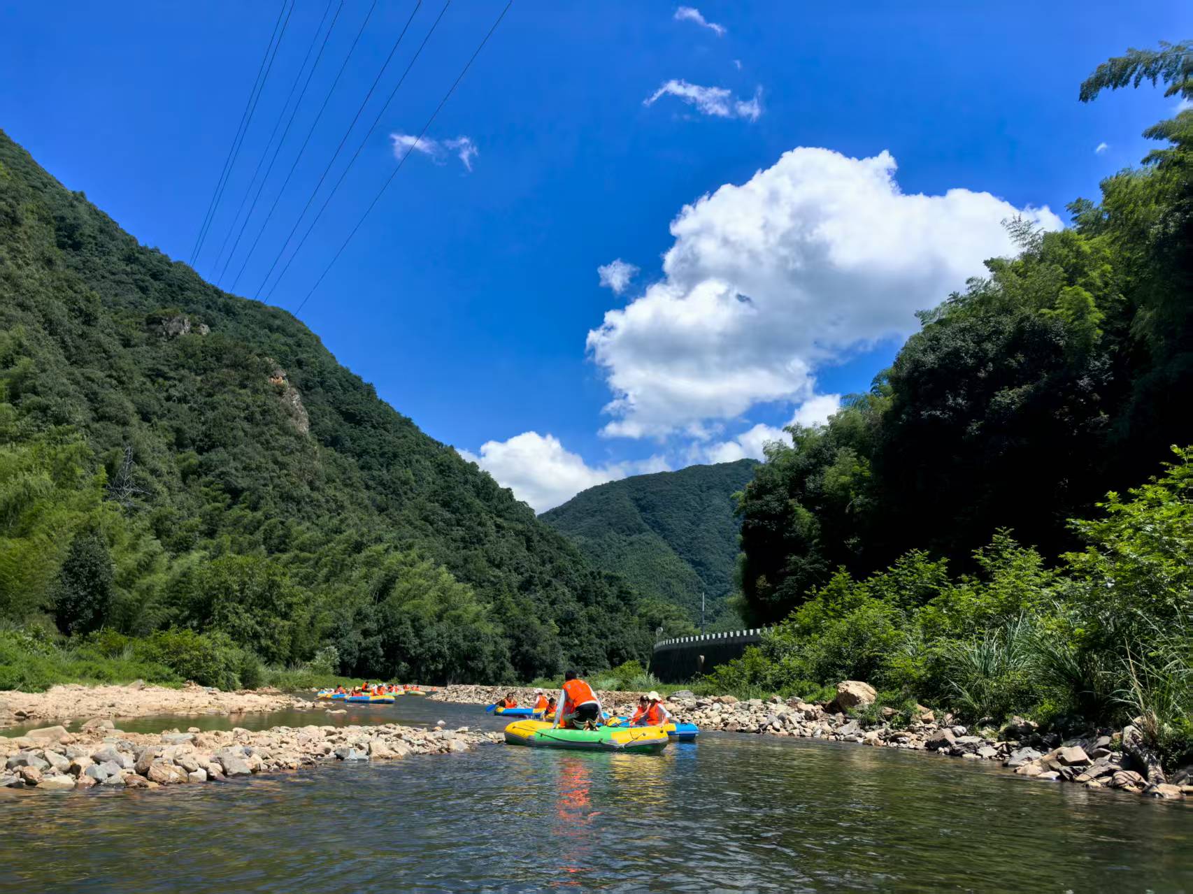 泾县月亮湾皮划艇漂流起点旅行图片 2