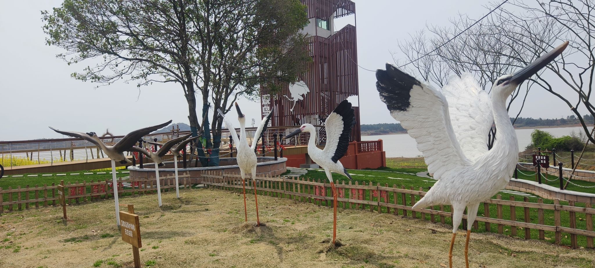 天鹅小镇观鸟塔旅行图片 3