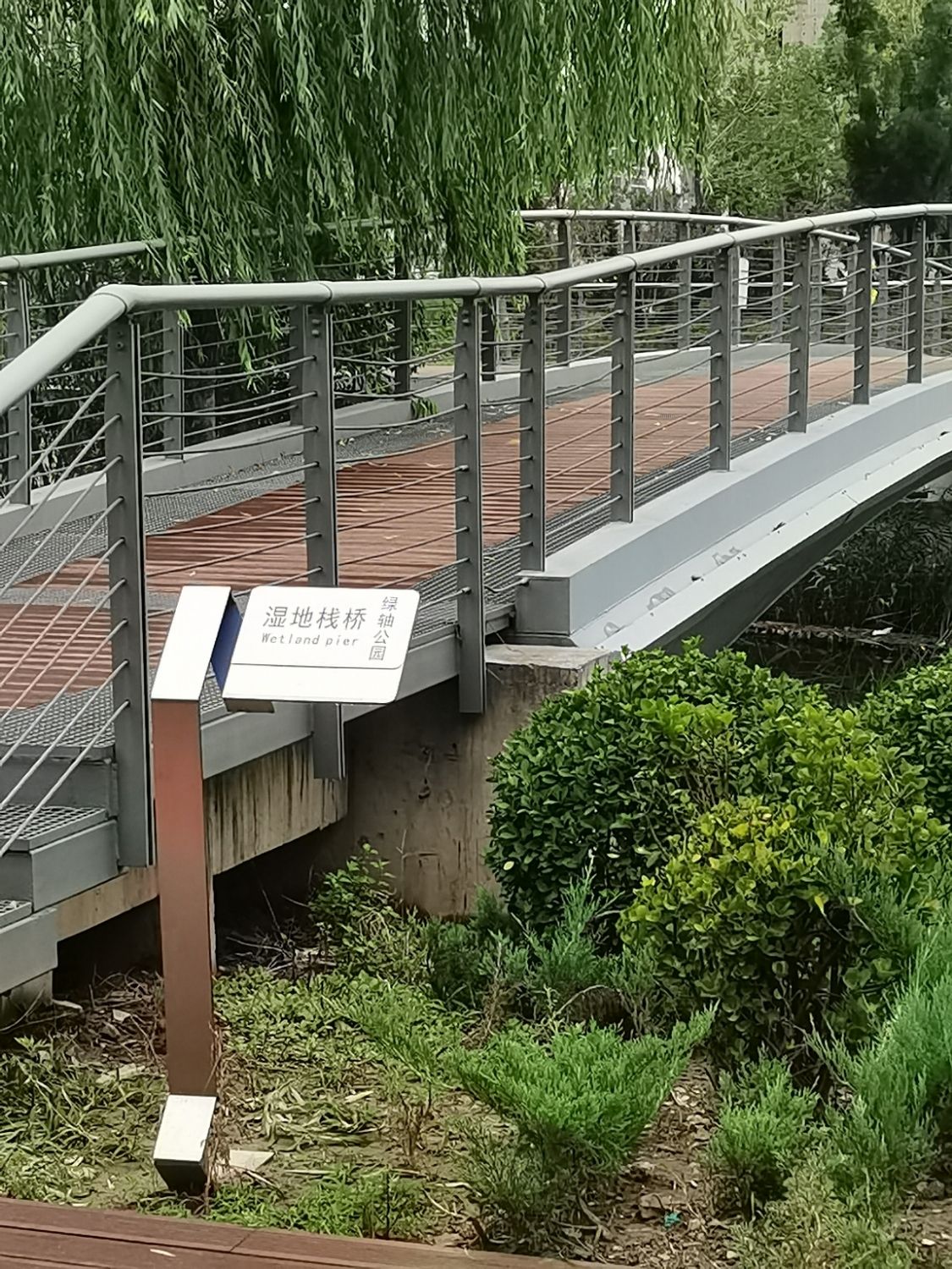 中央绿轴公园湿地栈桥旅行图片 2