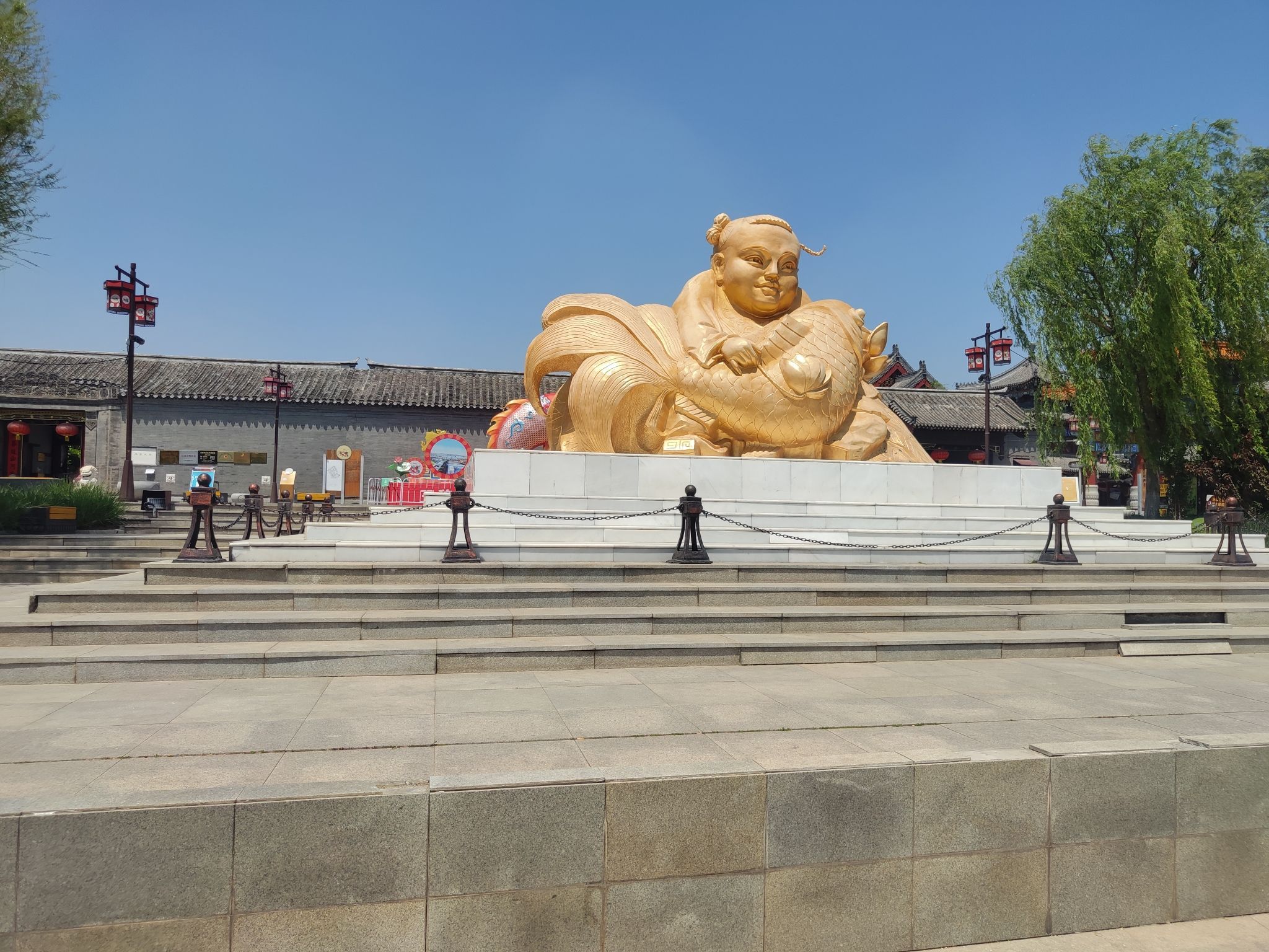 杨柳青古镇抱鱼广场旅行图片 1