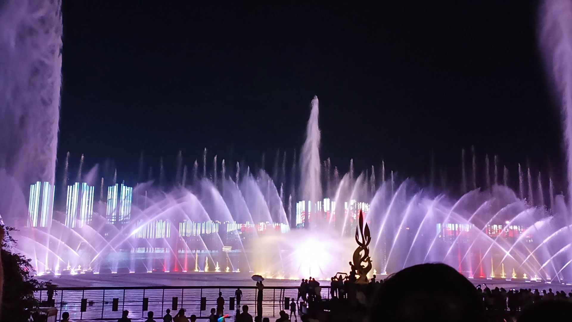 成武文亭湖音乐喷泉旅行图片 2