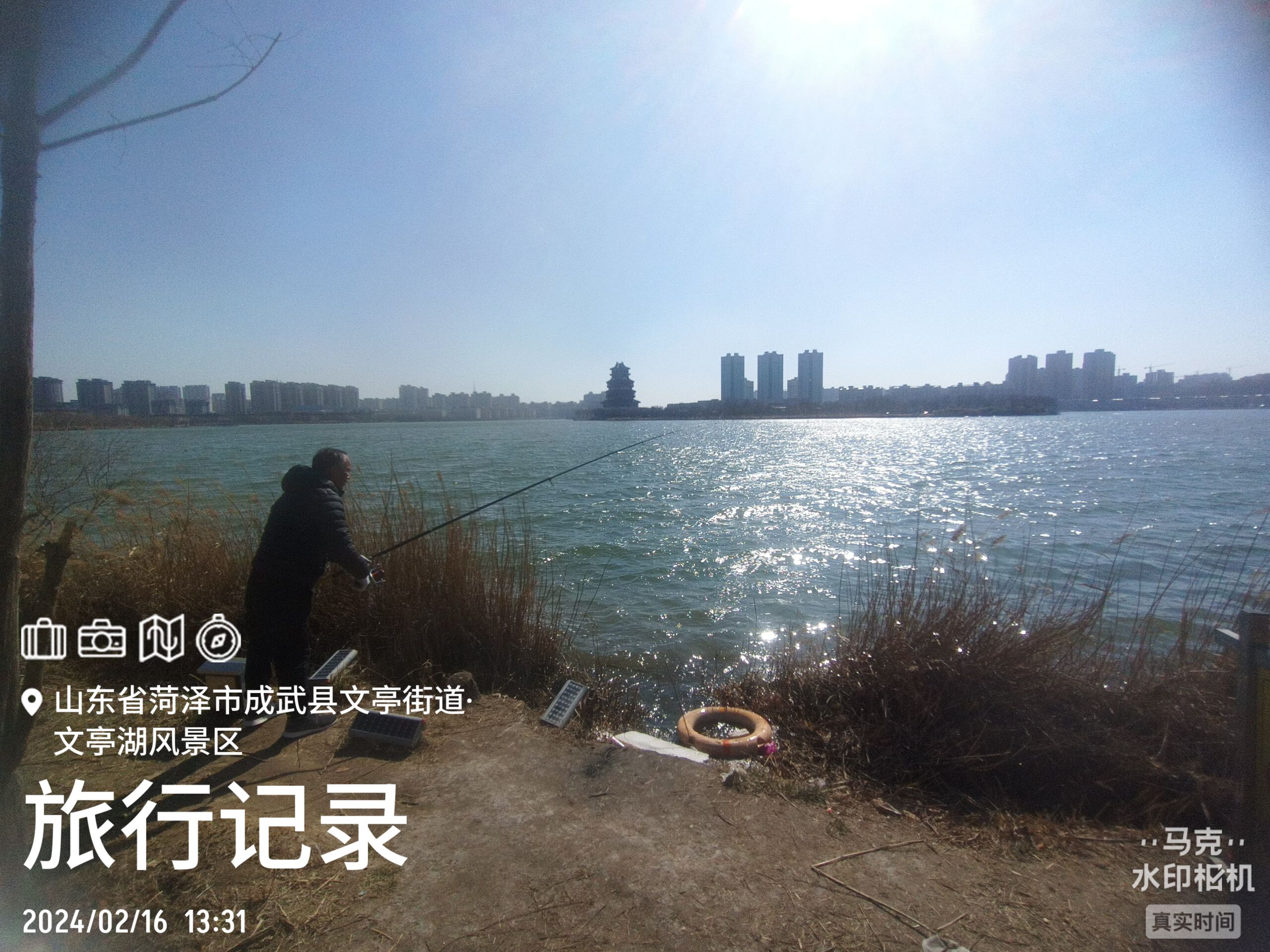 成武文亭湖音乐喷泉旅行图片 2