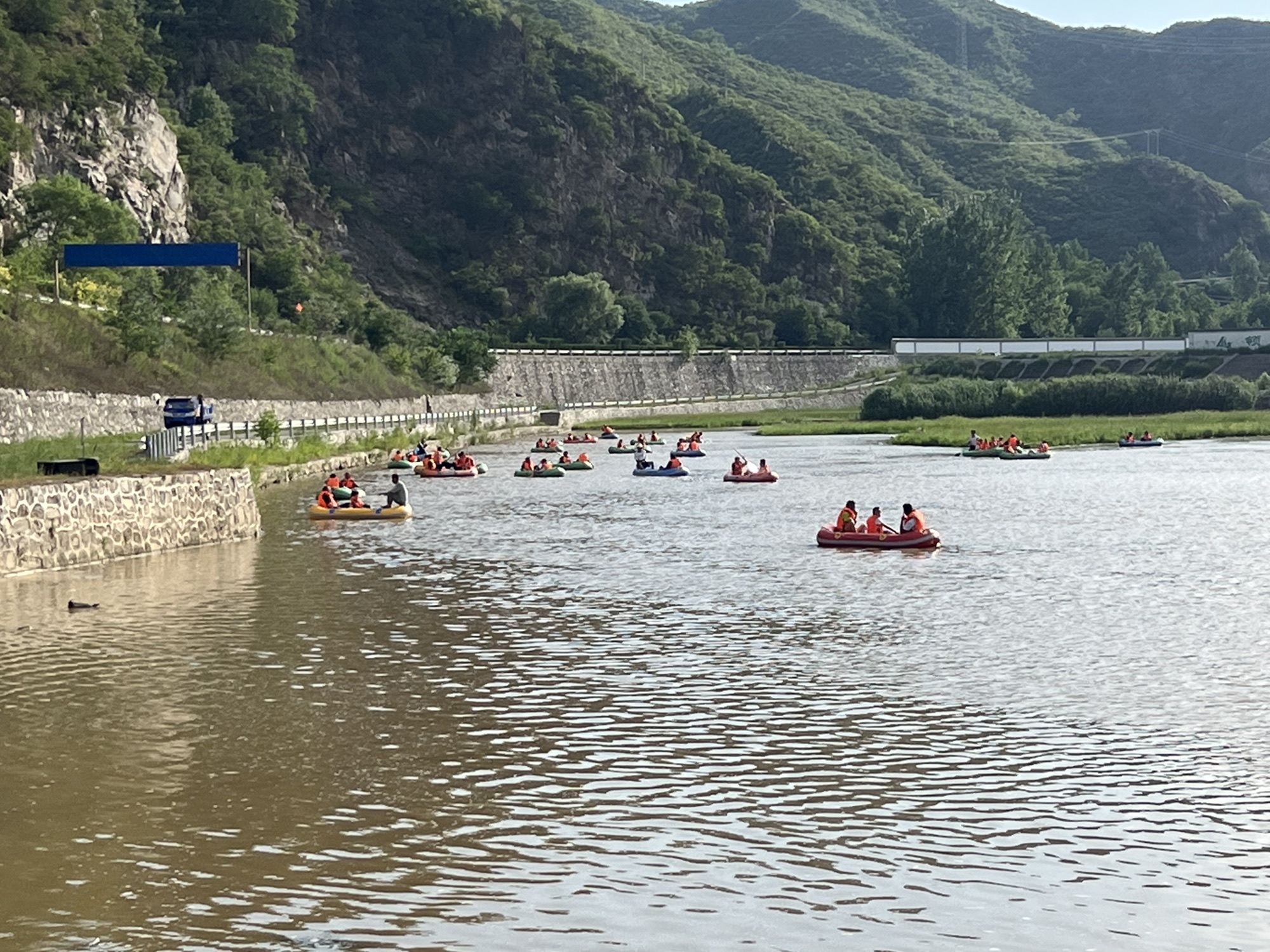 梁家寨御码头漂流旅行图片 2