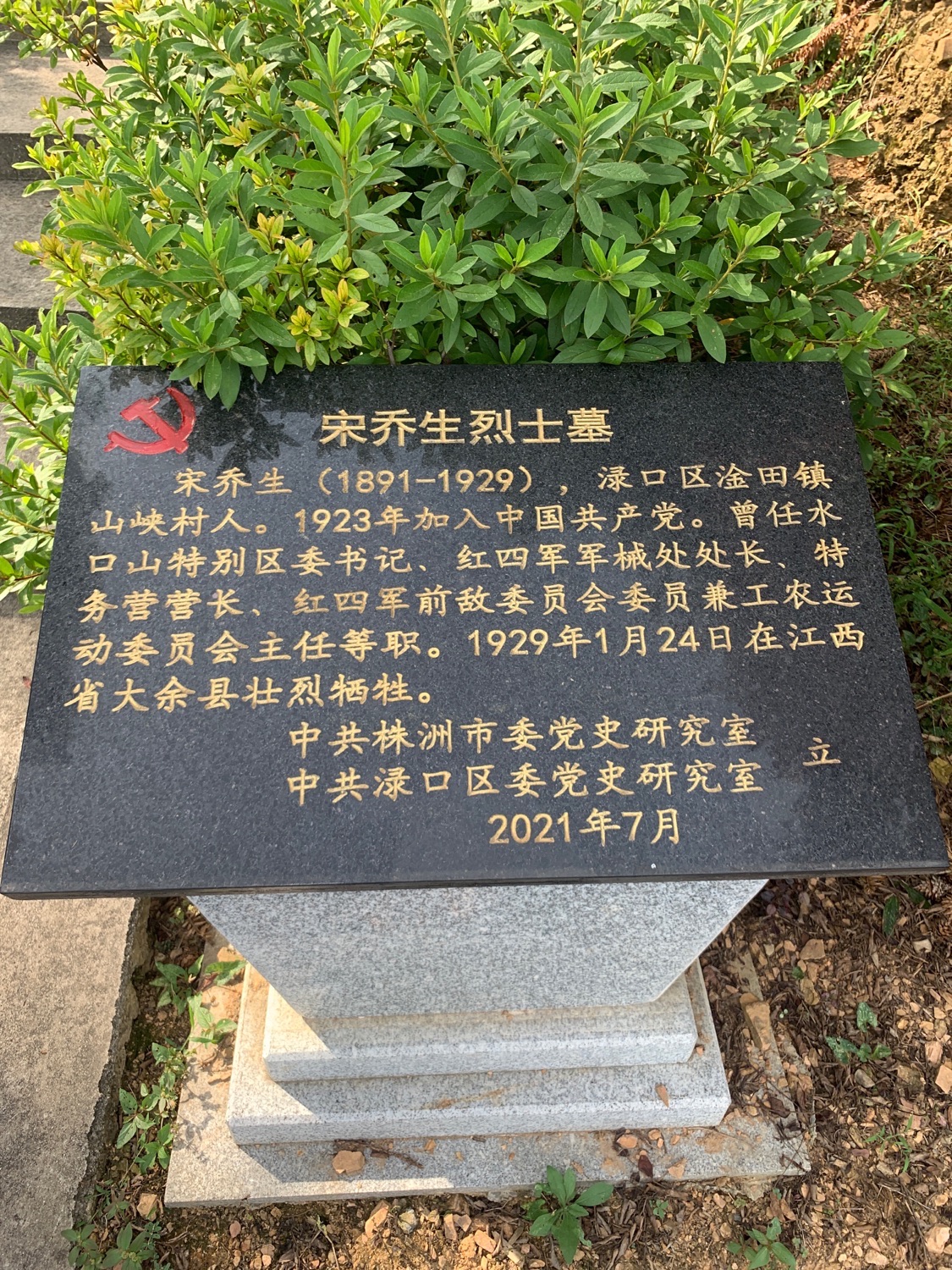 宋乔生烈士墓旅行图片 1