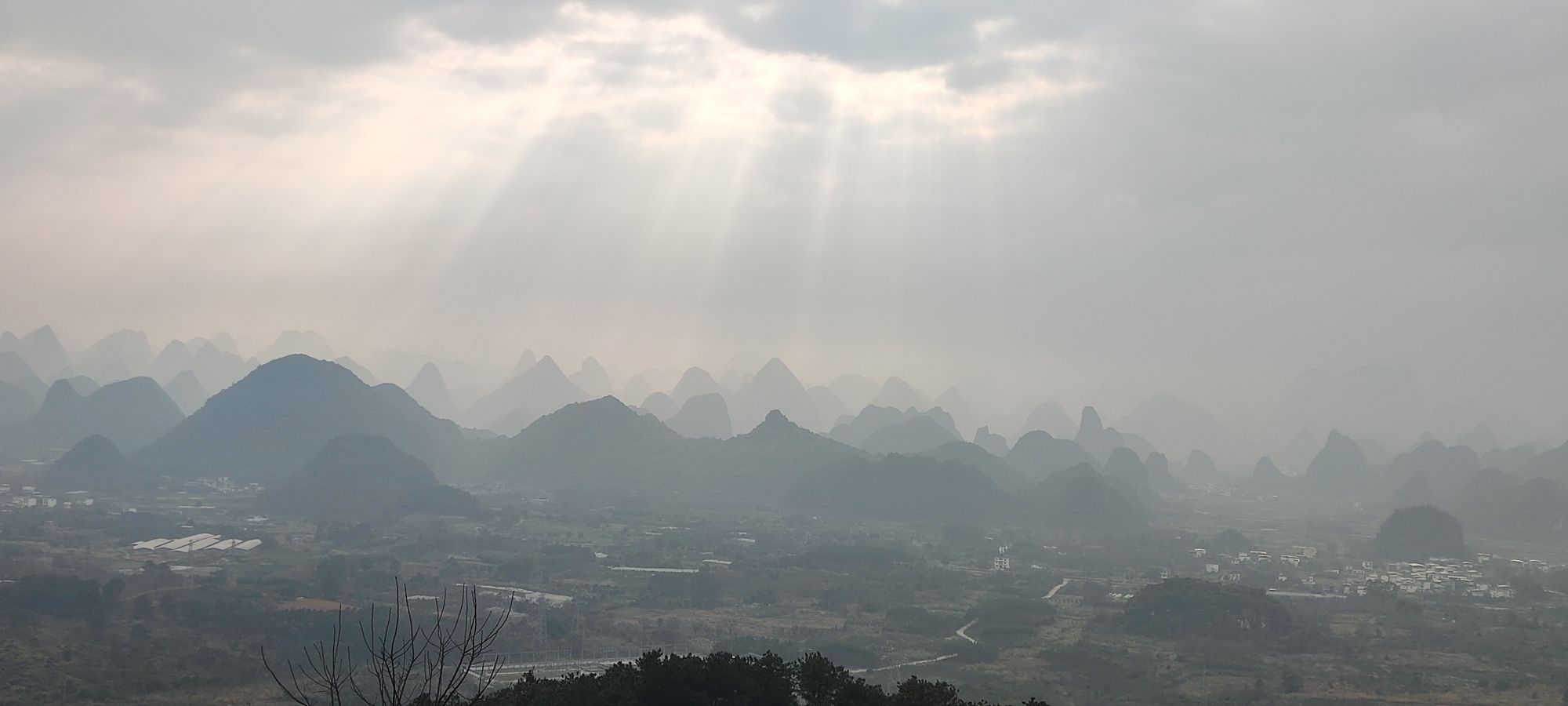 千里江山图大型水墨画打卡地旅行图片 1