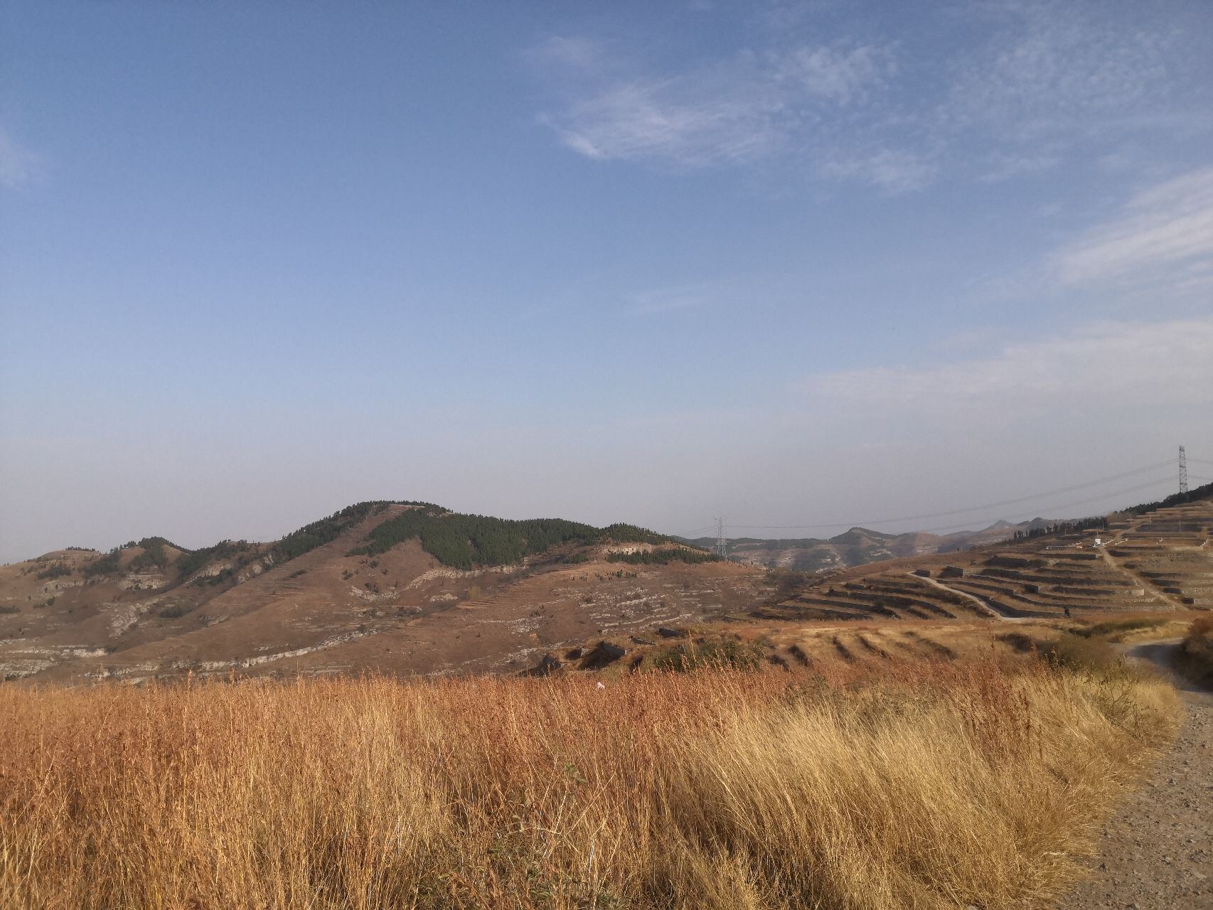 马棚村空中草原旅行图片 3
