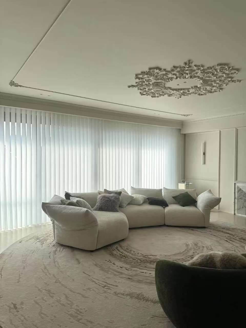 星河摩登窗帘墙布整体软装