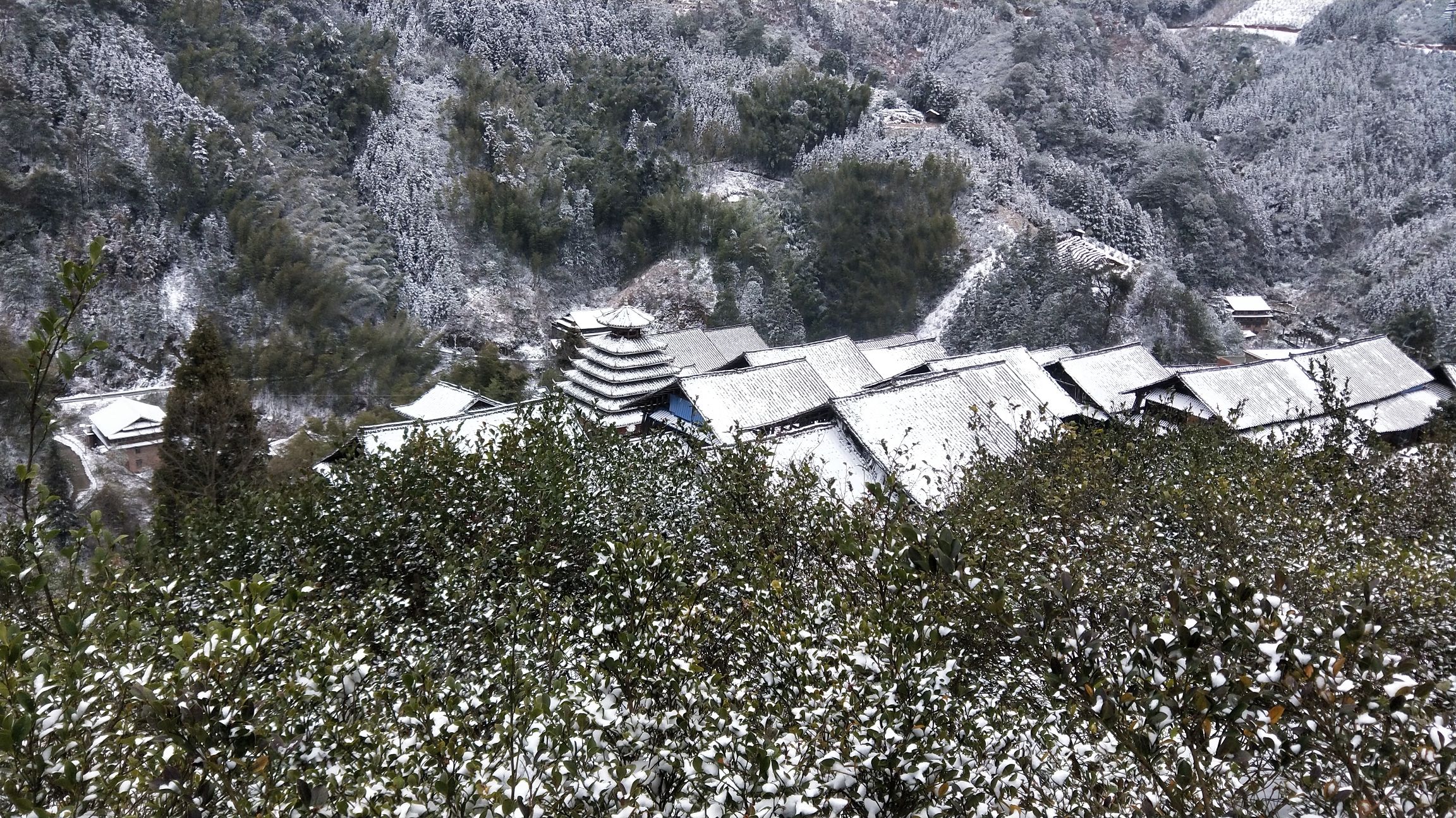 大培山侗寨景区雾培观景台旅行图片 3
