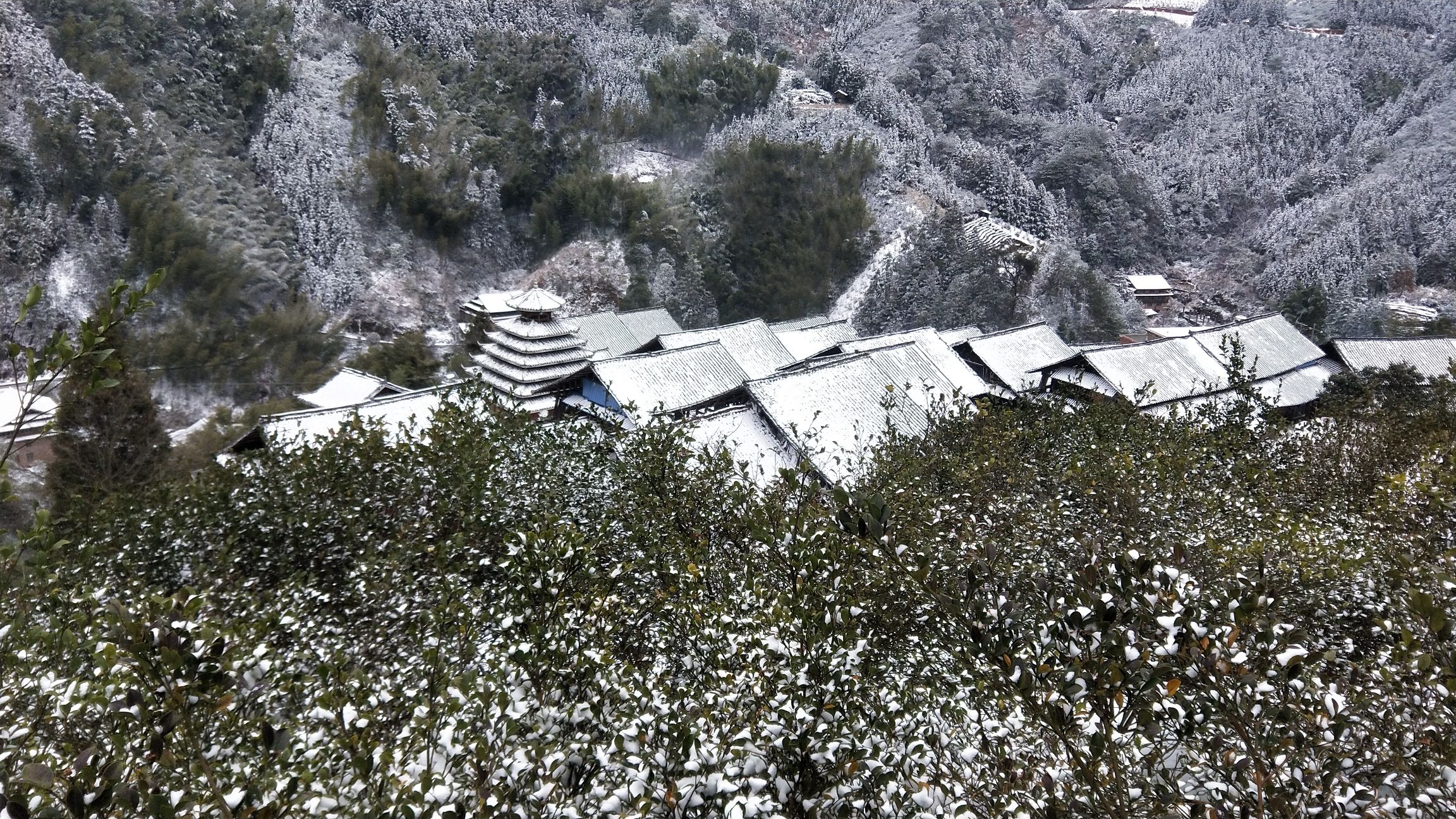 大培山侗寨景区雾培观景台旅行图片 1