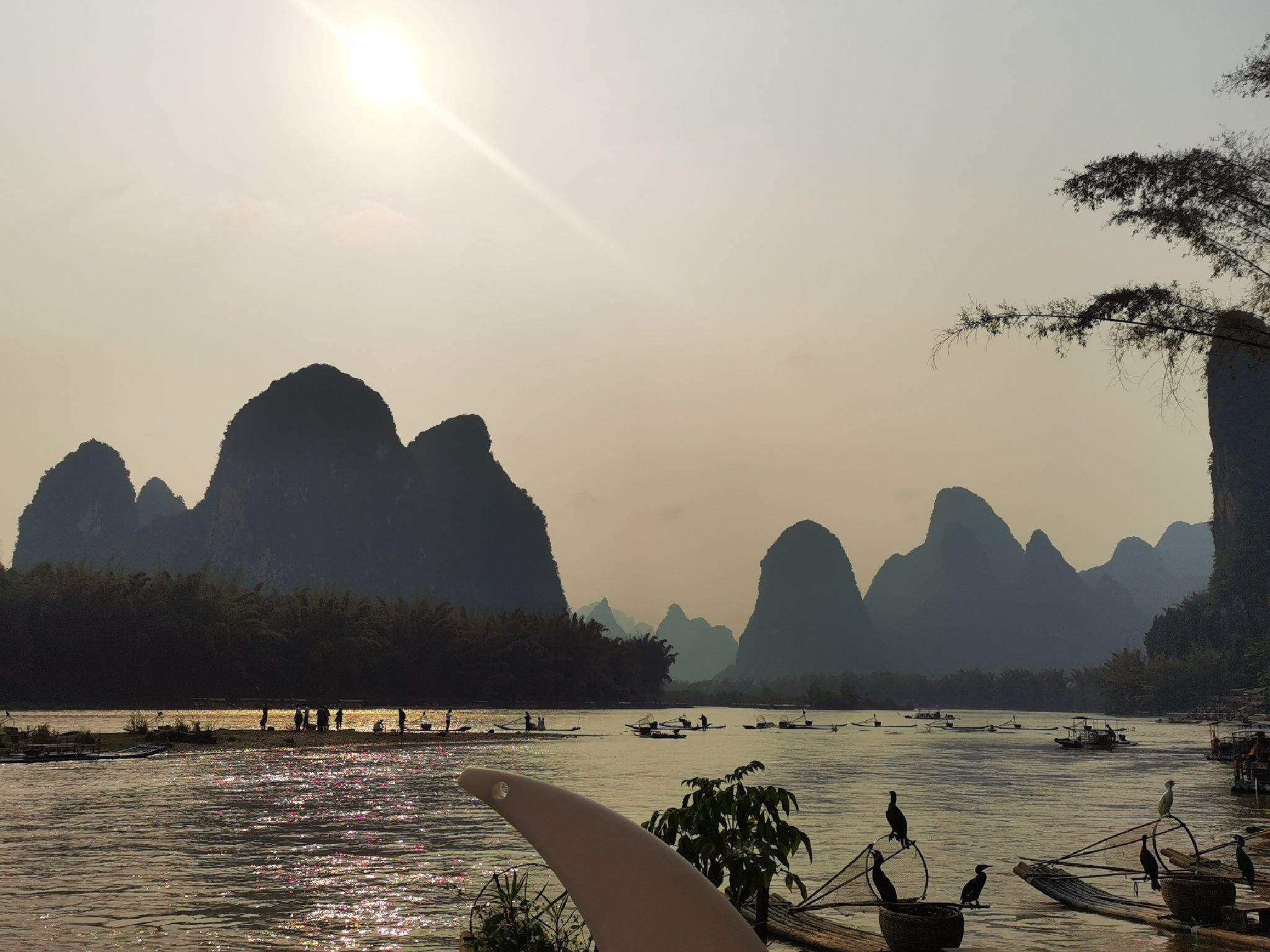 网红鸬鹚老爷爷打卡地旅行图片 1