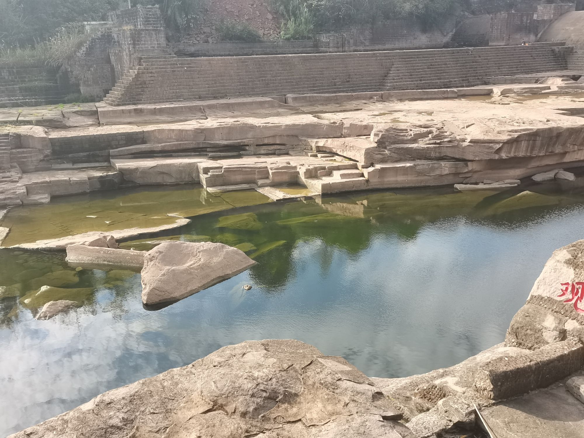小渡镇黄坪村观音滩瀑布旅行图片 3