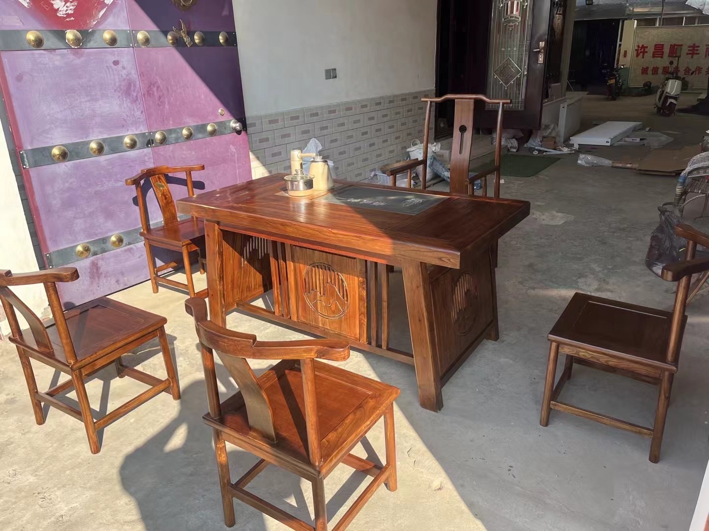 许昌沛冉木业实木古典家具茶桌