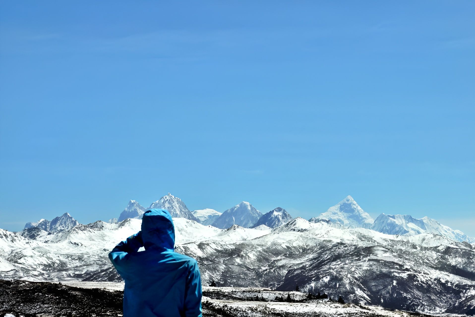 康定机场雪山观景台旅行图片