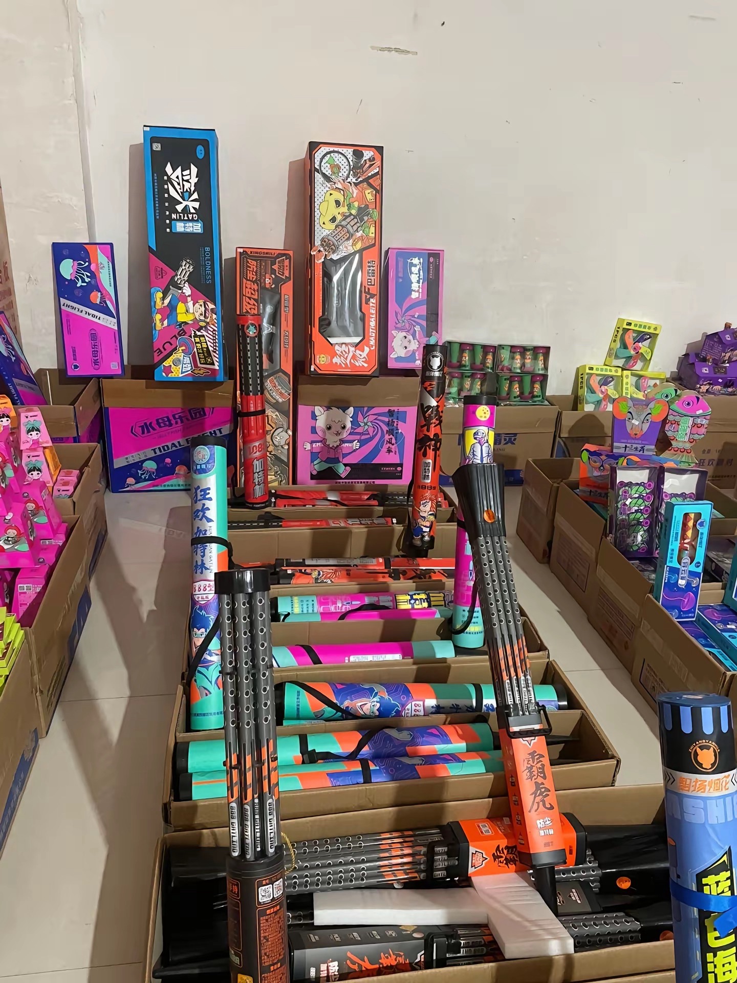 同城烟花爆竹网红玩具水母仙女棒加特林专卖店