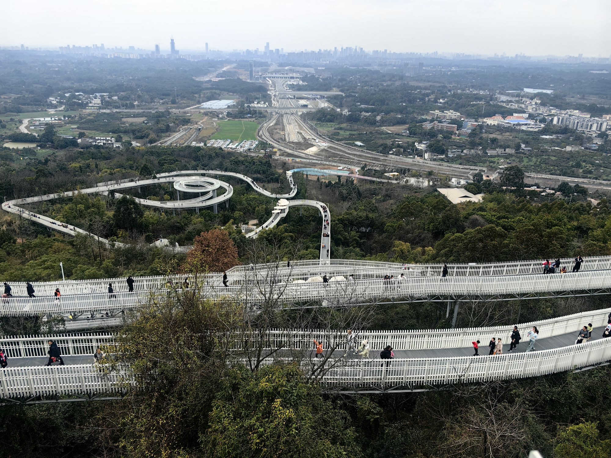 天府新区合江玻璃栈道旅行图片 1