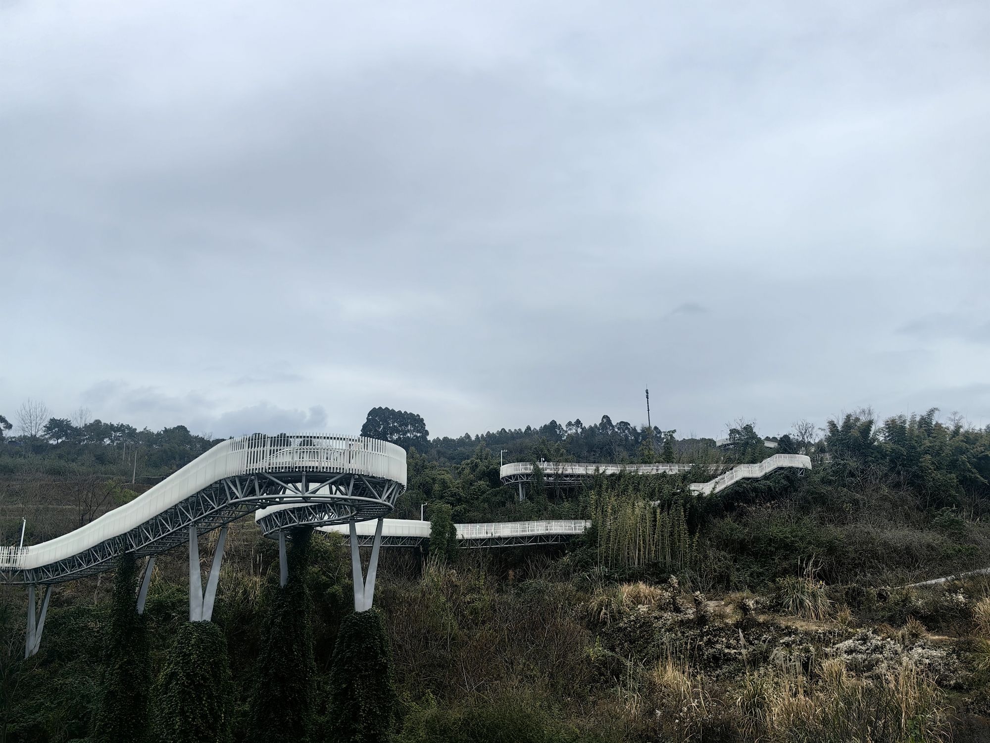 天府新区合江玻璃栈道旅行图片 2