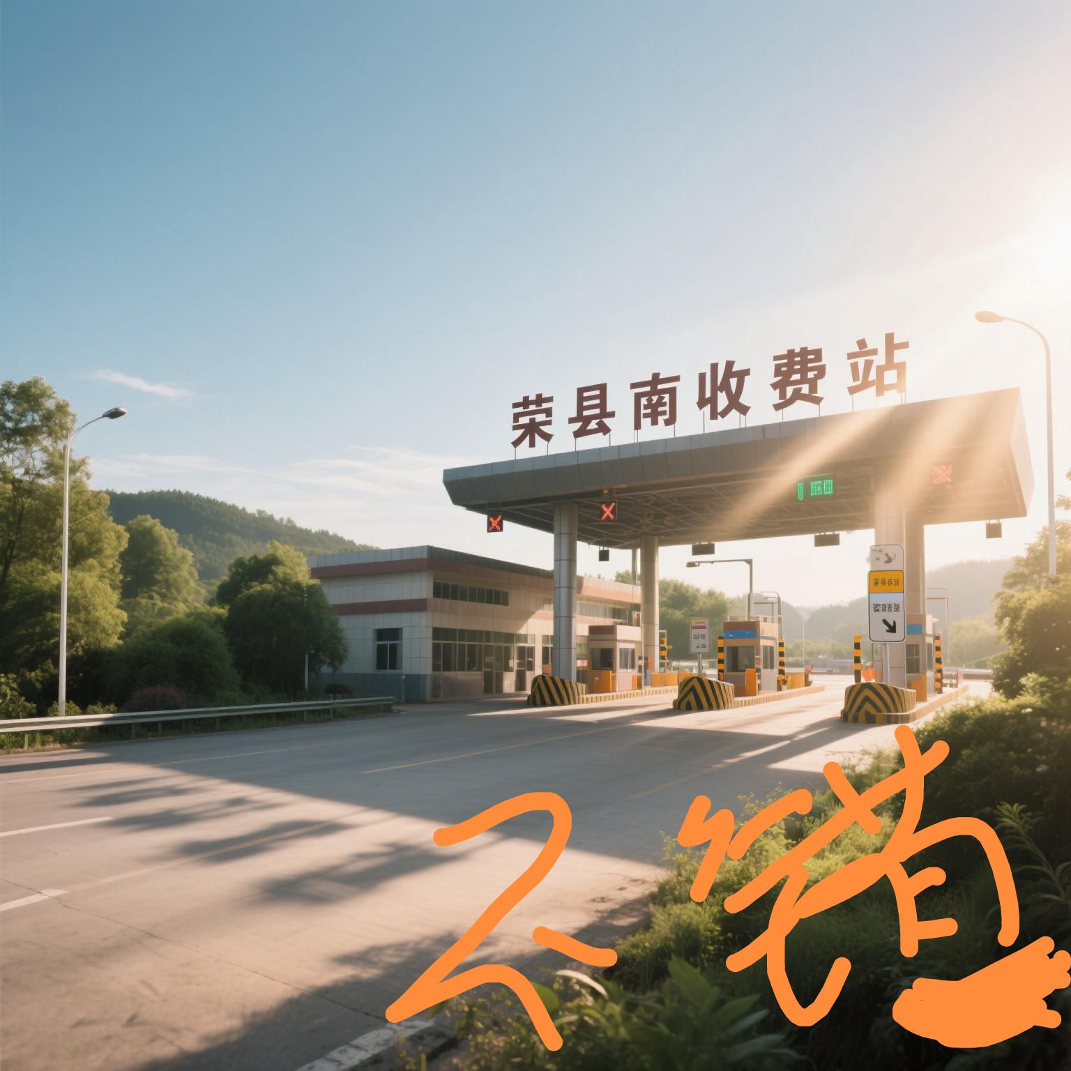 荣县南收费站(S66隆汉高速出口)