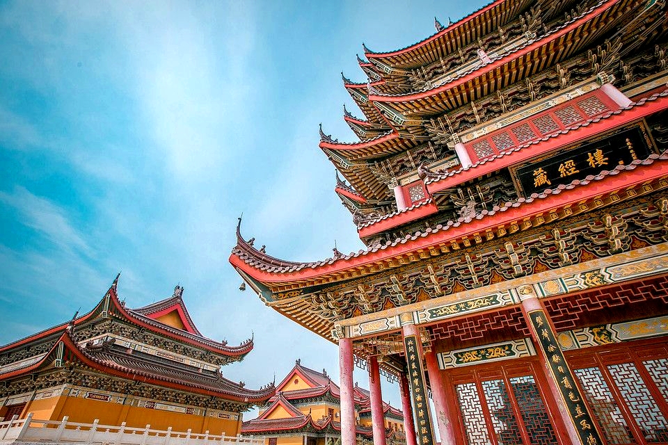 海岛金山寺景区