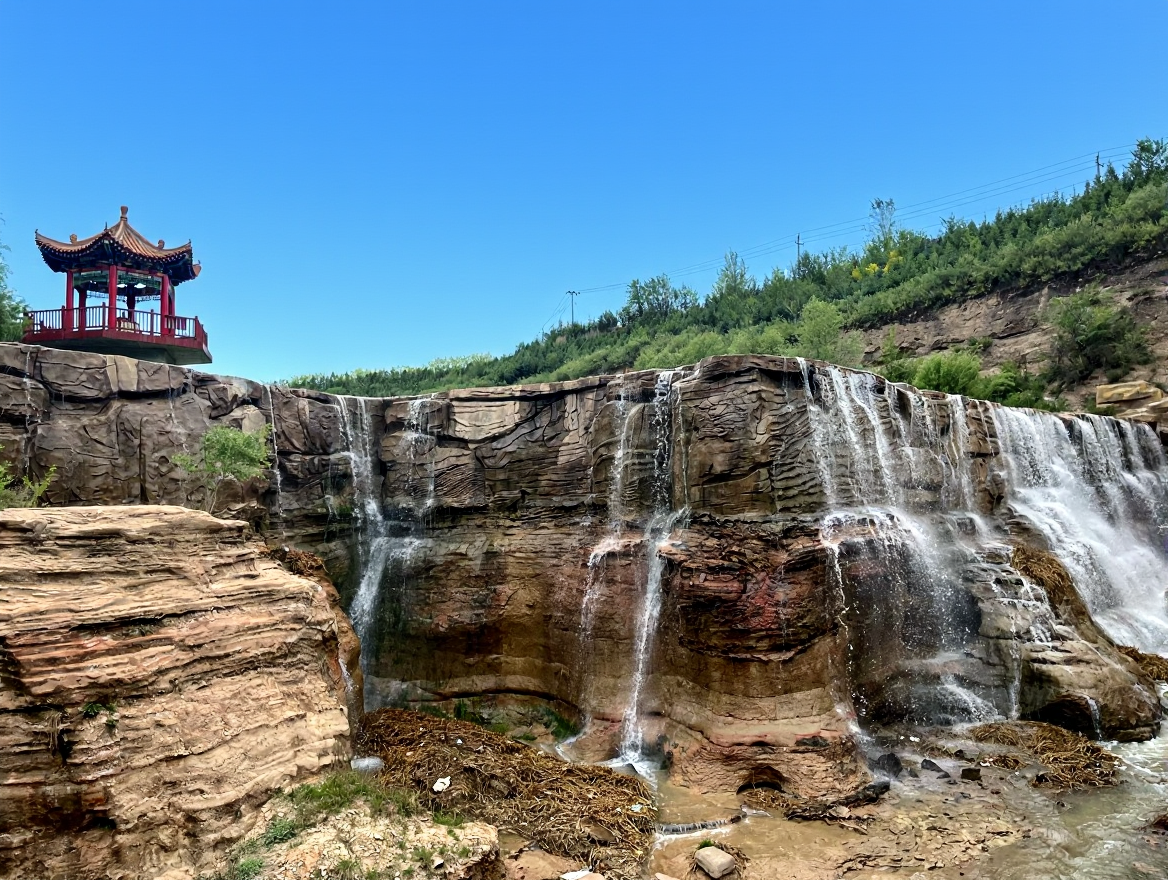 彭阳县茹河瀑布风景区