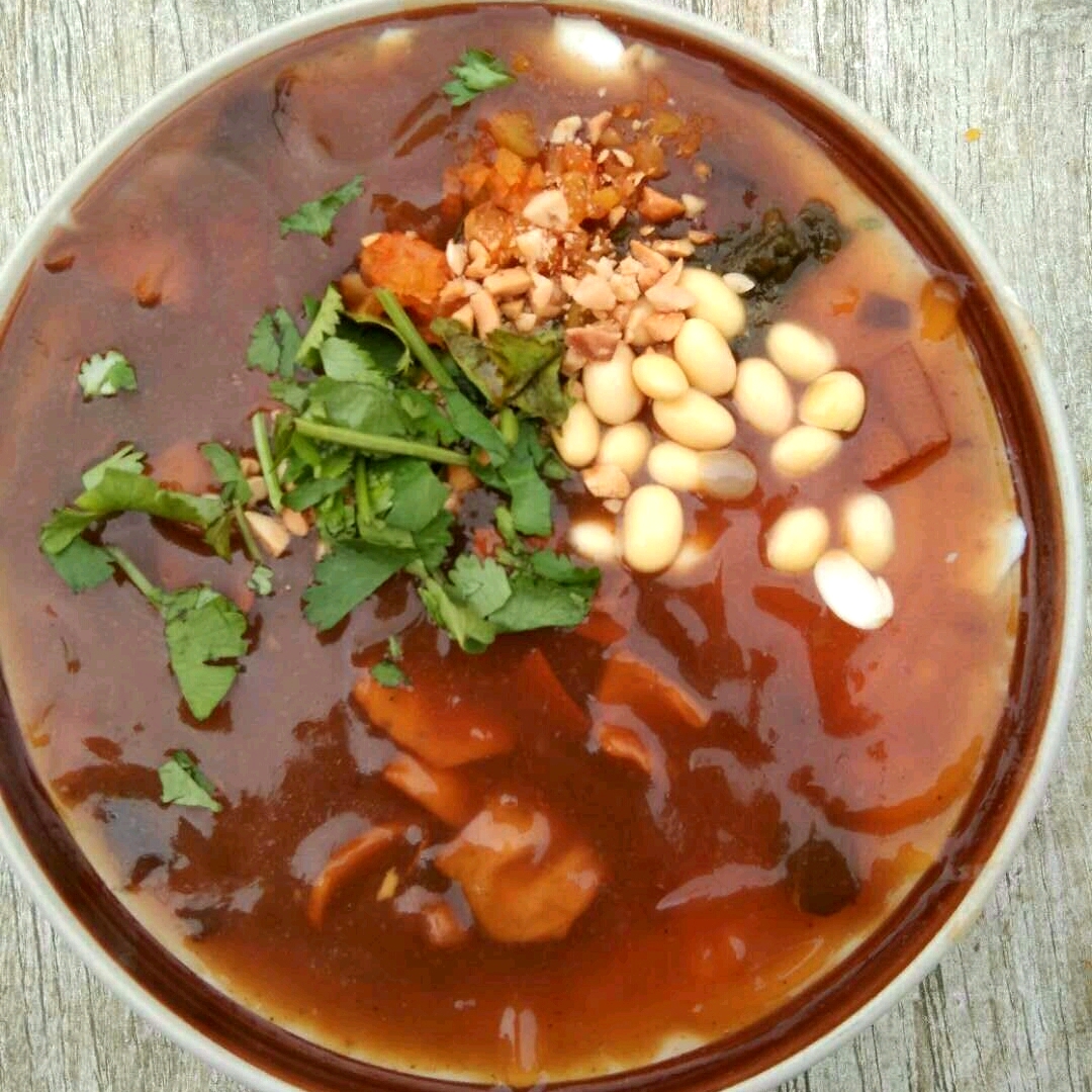 笼蒸鸡汁豆腐脑