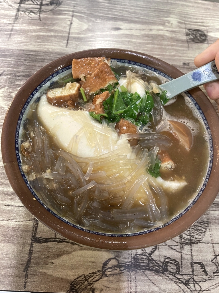 梅仔豆花(锅边糊)