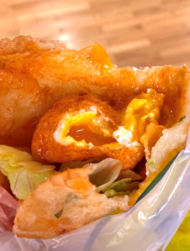 小红车炸蛋葱油饼(怀远门美食街店)
